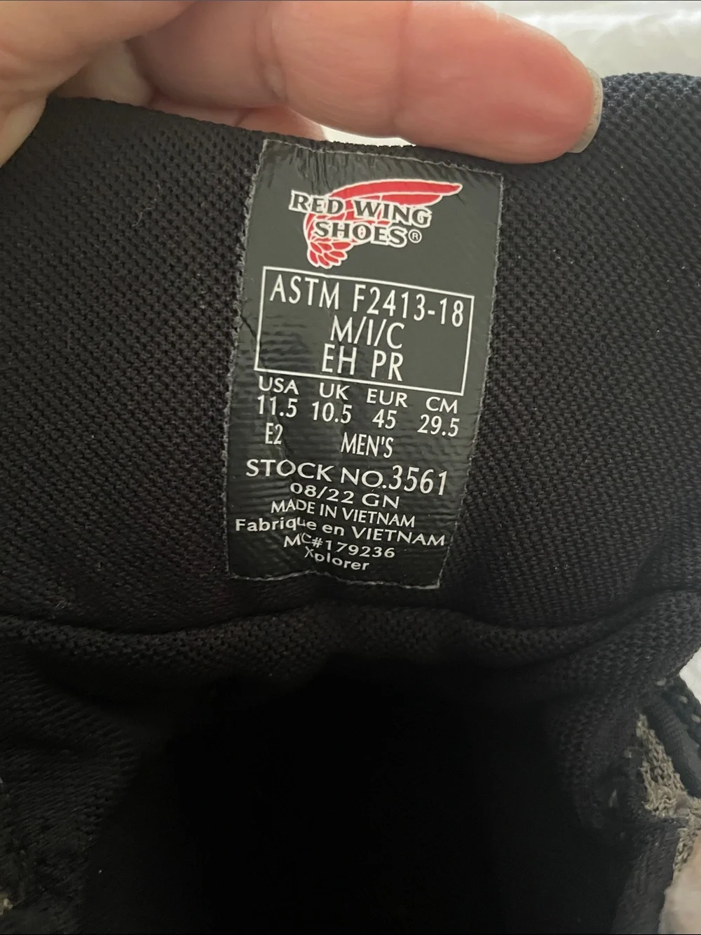 TRUHIKER 11.5 Red Wings  Waterproof Puncture & Slip Resistant  Safety Toe Hiker